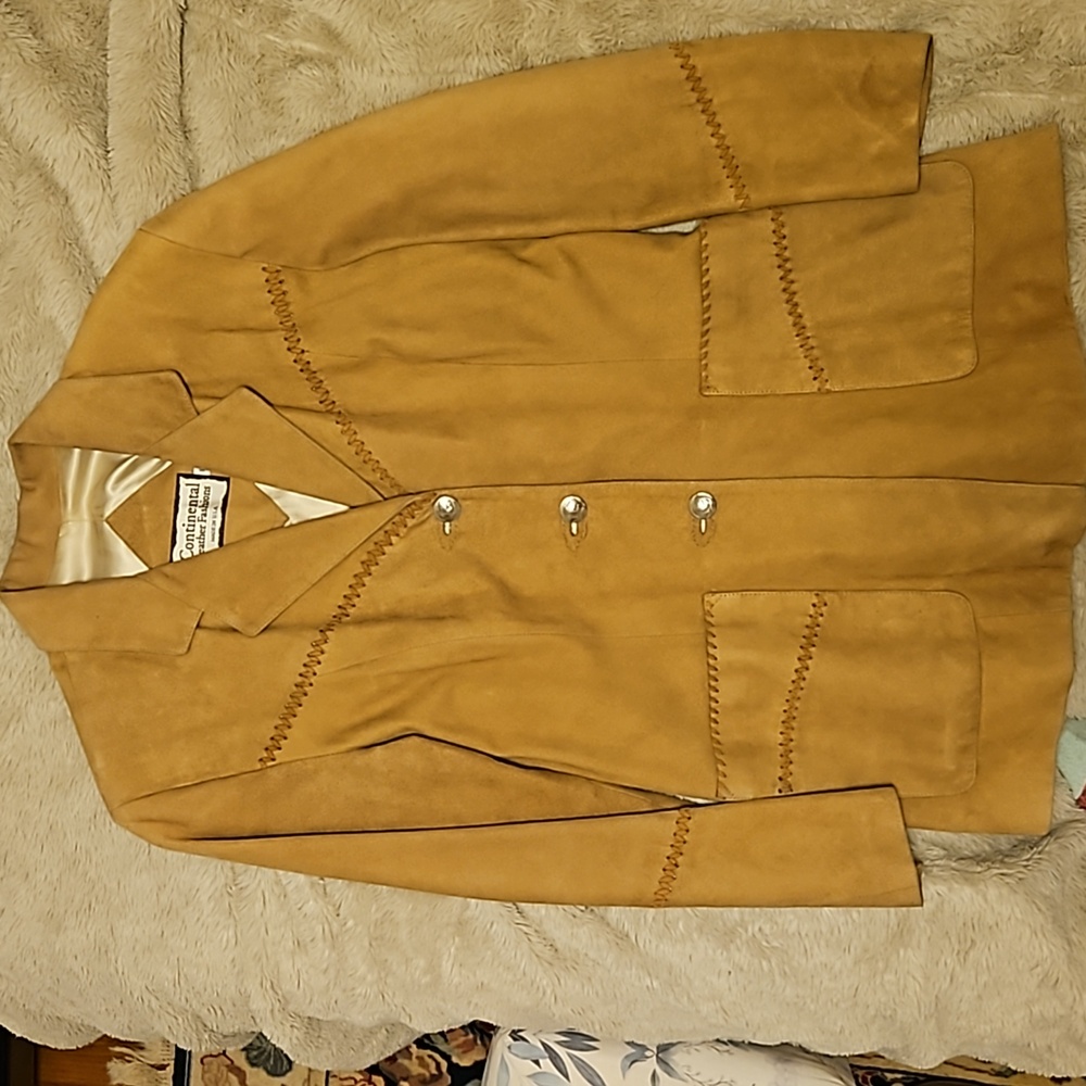American made leather blazer